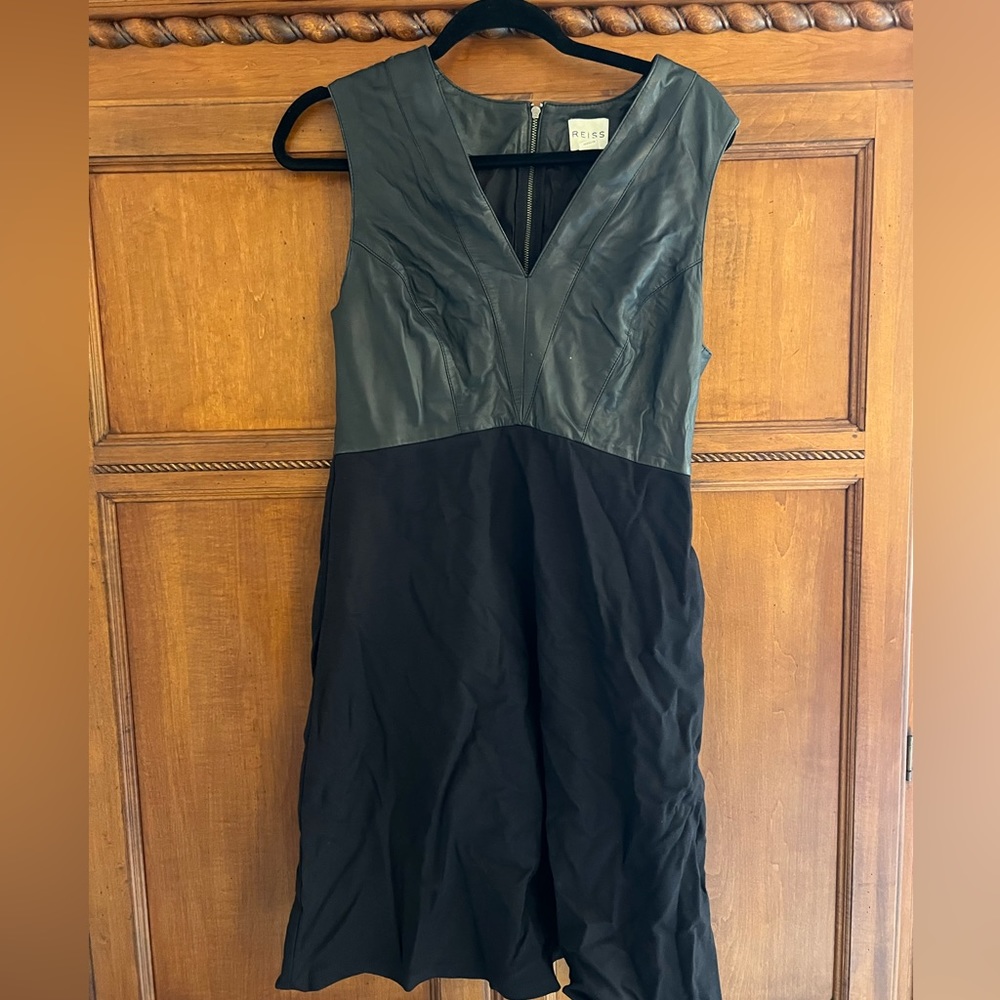 Reiss Leather top dress